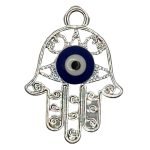 Silver Hamsa Blue Eye +&pound;1.00