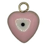 Gold Small Pink Heart +&pound;0.70