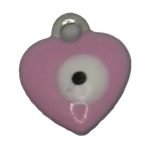 Silver Small Pink Heart +&pound;0.70