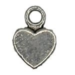 Mini Silver Colour Heart +&pound;0.70