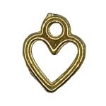 Gold Colour Outlined Heart +&pound;0.70