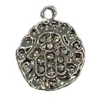 Silver Hamsa Circle +&pound;1.00